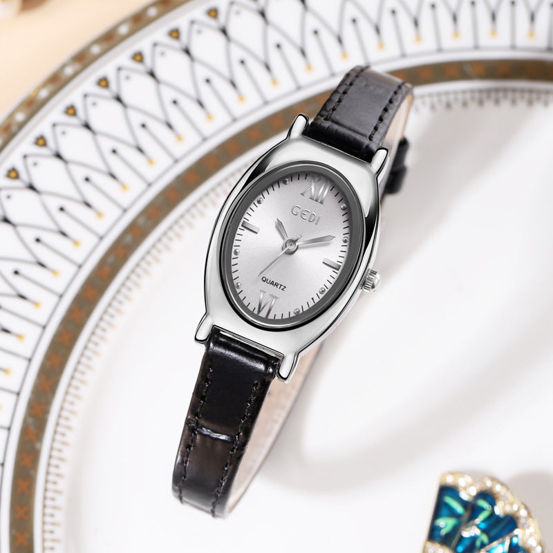 Elegant Oval Dial Analog Quartz Wrist Watch MK2SSAS6W6JWA06