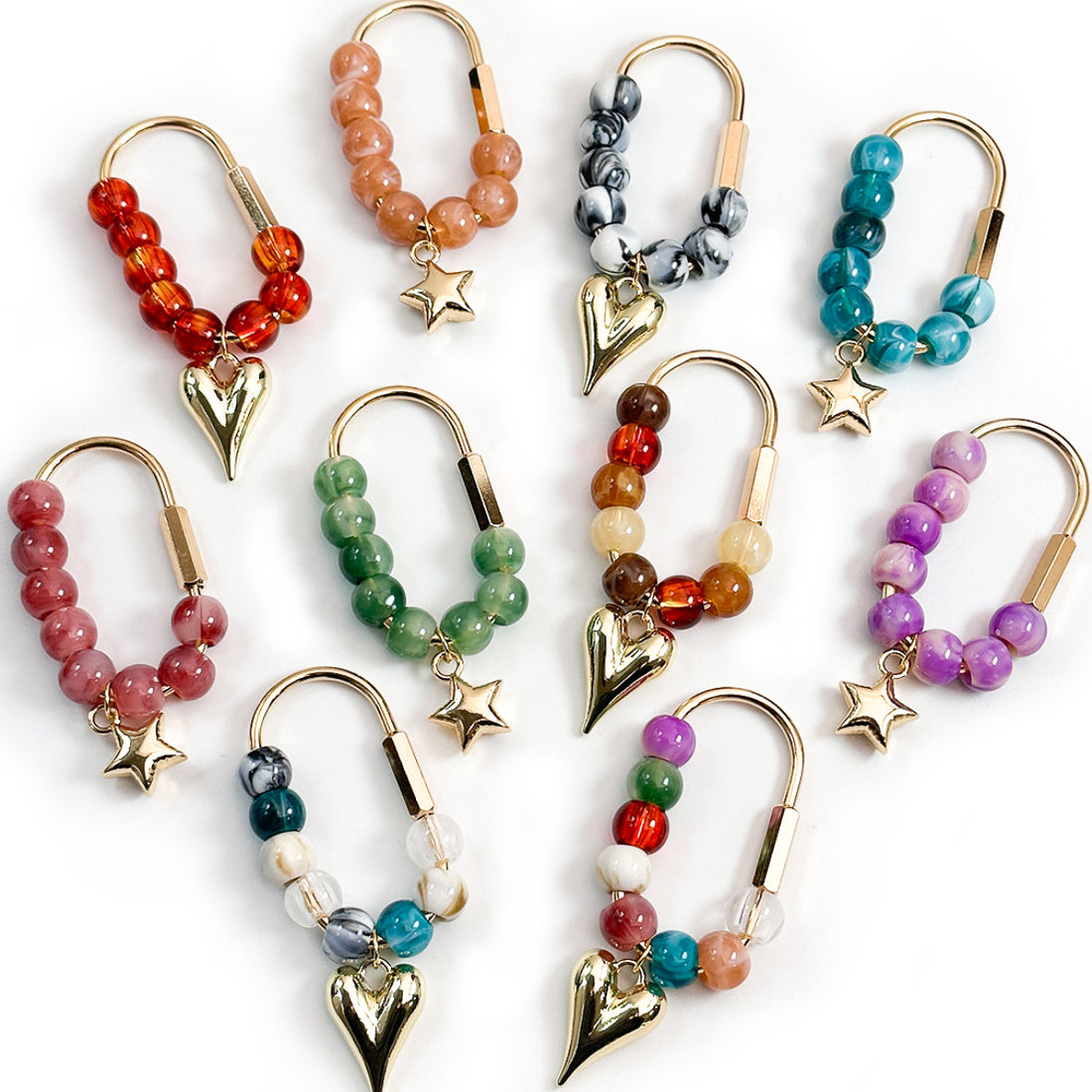 Minimalist Stone Beaded Charm - DippedShop Wholesale - #2707