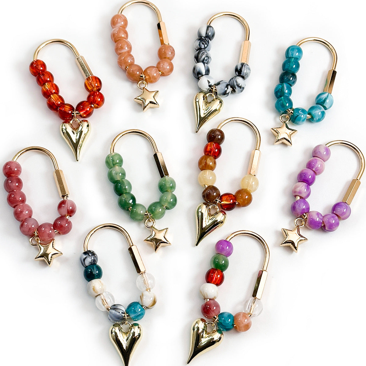 Minimalist Stone Beaded Charm - DippedShop Wholesale - #5475