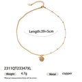 Gold Plated Geometric Pendant Necklace - DippedShop Wholesale - #9507