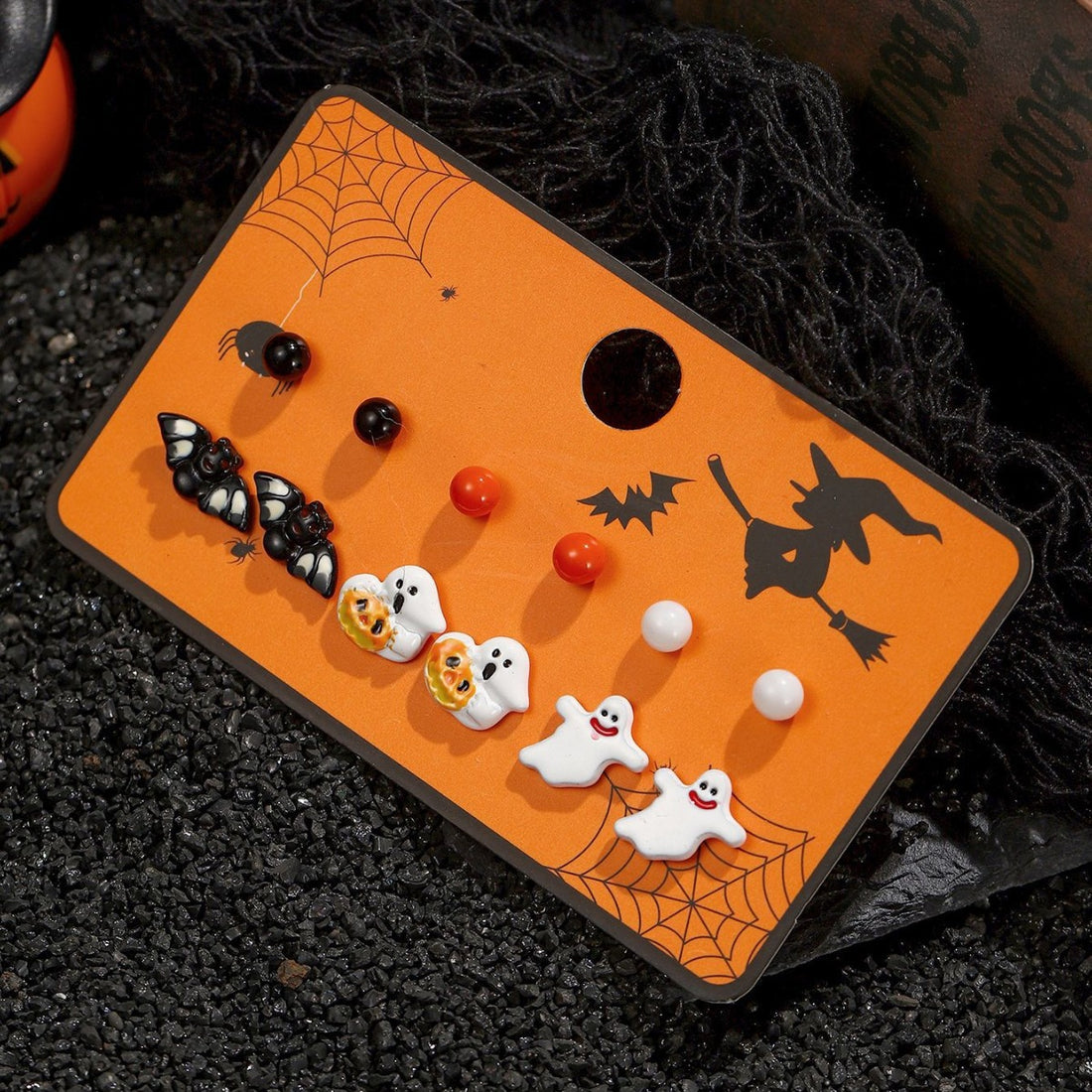 5+ Cute Cartoon Ghost Halloween Earrings DPJE2732