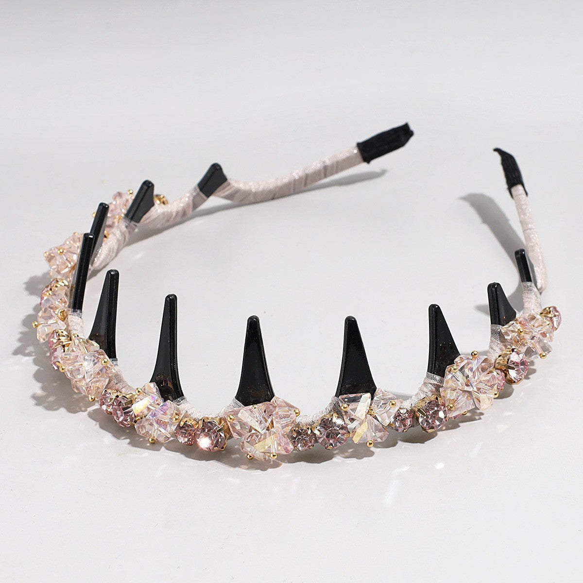 Elegant Crystal Diamond Weave Non Slip Headband MK2SPM6W6HBD03