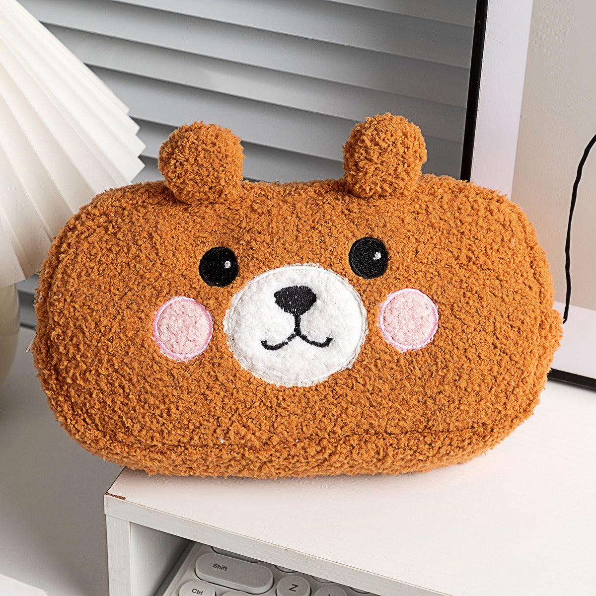 Plush Embroidery Pencil Pouch - DippedShop Wholesale - #9827
