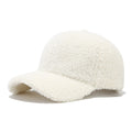 Winter Solid Color Fuzzy Plush Warm Baseball Cap 6W6HAT925
