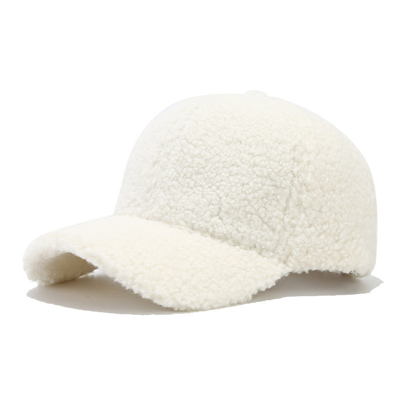 Winter Solid Color Fuzzy Plush Warm Baseball Cap 6W6HAT925