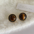 Retro Gold Plated Geometry Pea - DippedShop Wholesale - #4355