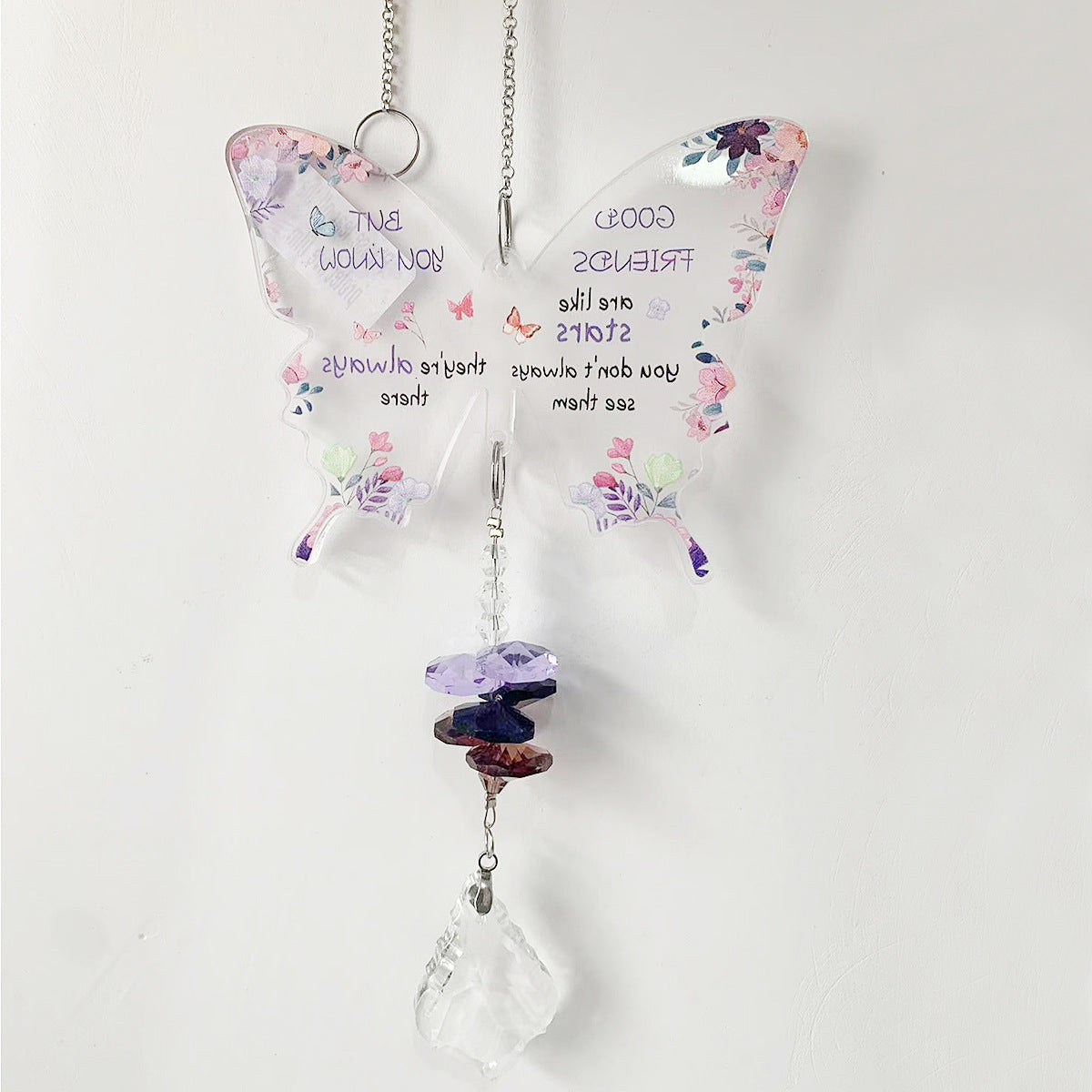 Oversized Butterfly Colorful Crystal Pendant Suncatchers MK2CZAS6H7HLS55