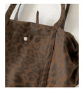 Vintage Leopard Print Large Capacity Shoulder Bag 6W10BBG1361