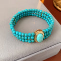 Boho Style Multi Layer Turquoise Choker Necklace 6W6JNC980