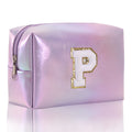 Simple Initial Letter Embroidered Portable Makeup Bag 6S10BOB1037