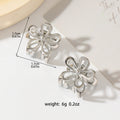 ELegant Hollow Out Metal Flower Mini Hair Claw MK2MBEP6W6HCP371