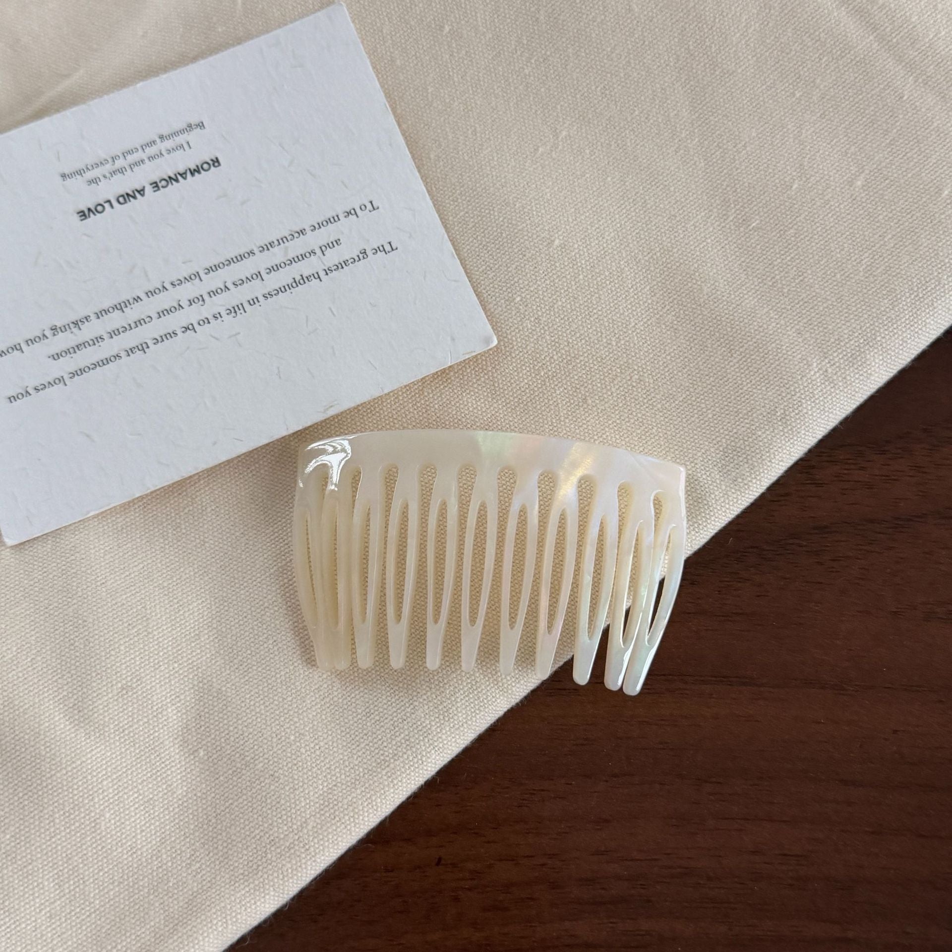 Tortoiseshell Pattern Wide Tooth Hair Comb  MK2PPEP6W6HPN15
