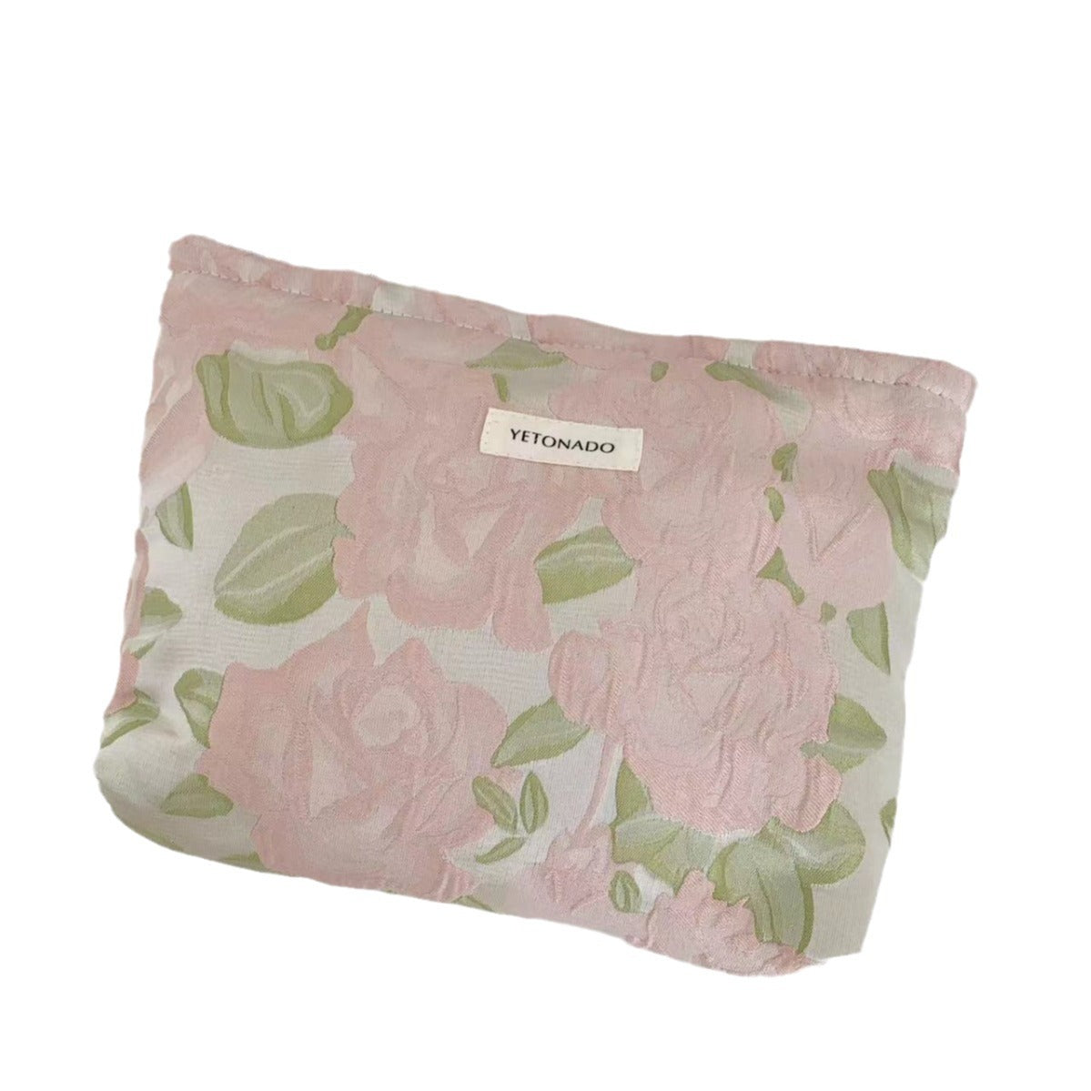 Simple Floral Embroidery Travel Makeup Bag MK2BW6W10BOB401