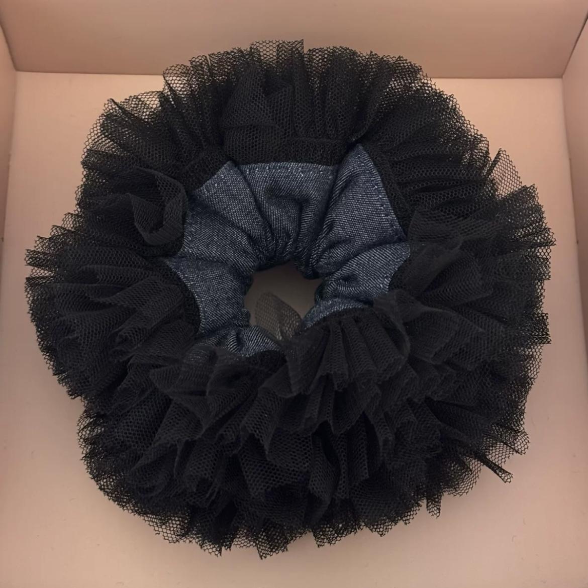 Oversized Tulle Lace Mesh Hair Scrunchie 6W6HSR468