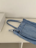Trendy Solid Color Large Capacity Shoulder Bag 6W10BBG2497