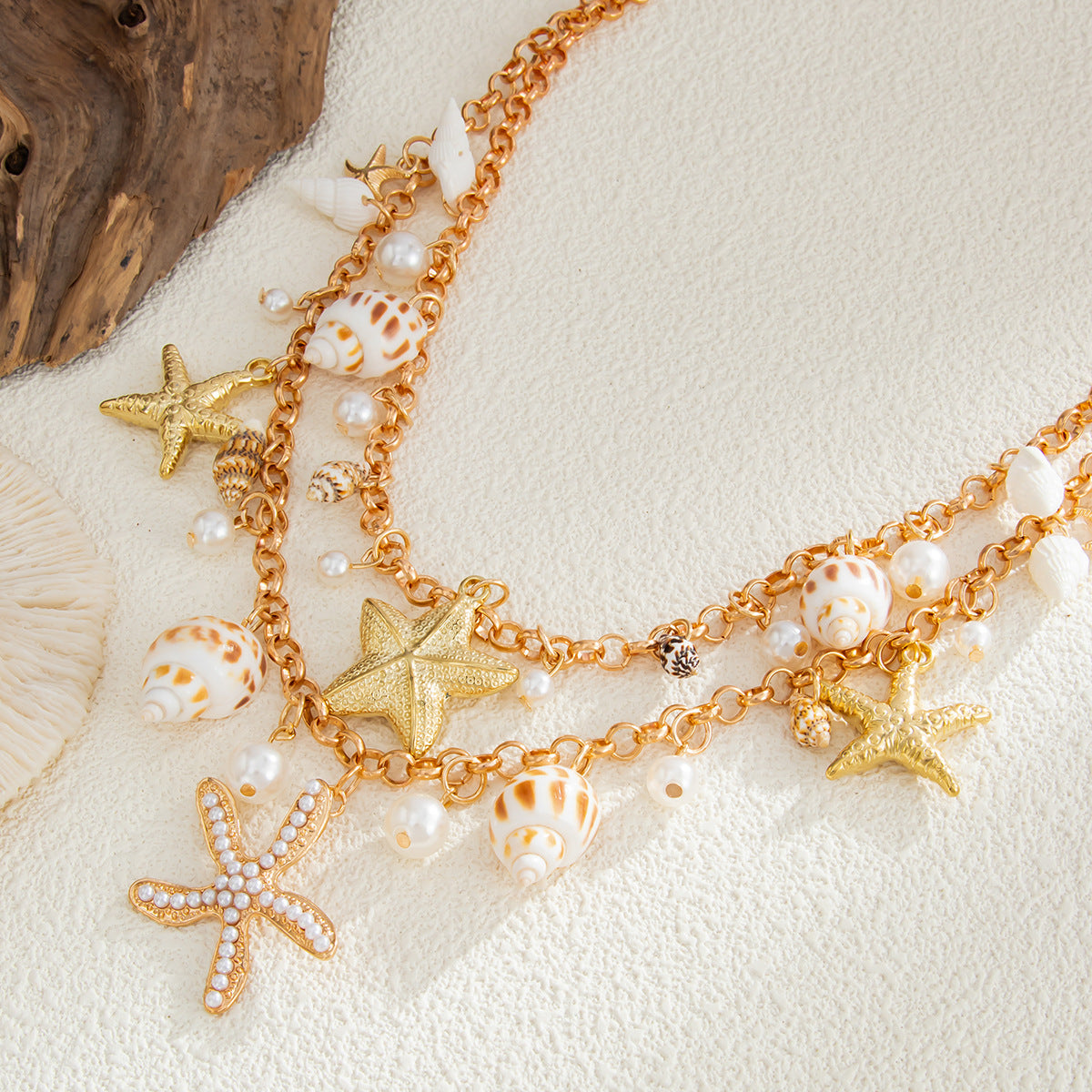 Sexy Beach Starfish Shell Layered Waist Chain 8ZA6JBC72L