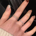 Cubic Zirconia Thin Ring - DippedShop Wholesale - #6787