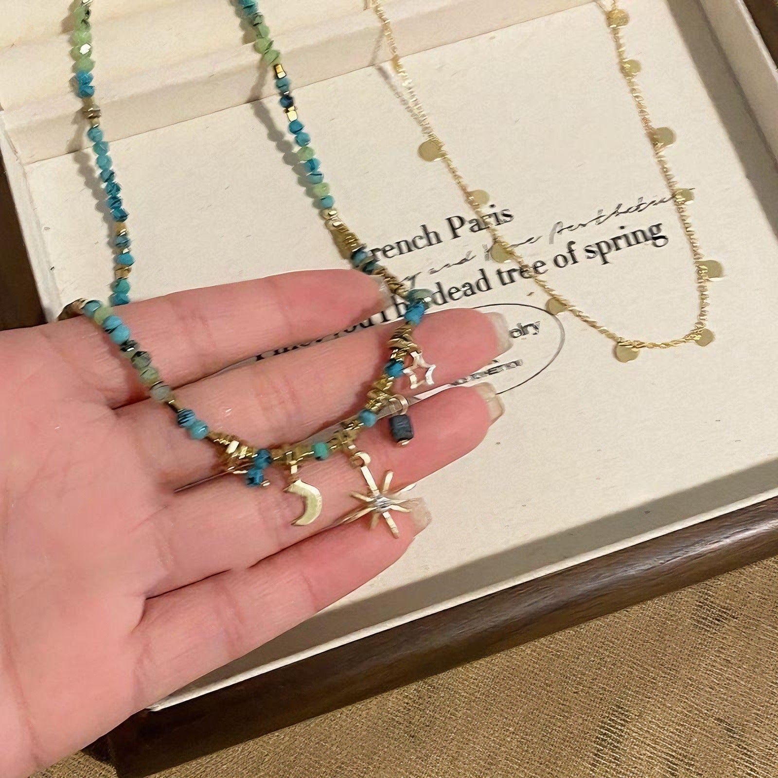 Vintage Starburst Pendant Necklace - DippedShop Wholesale - #4643