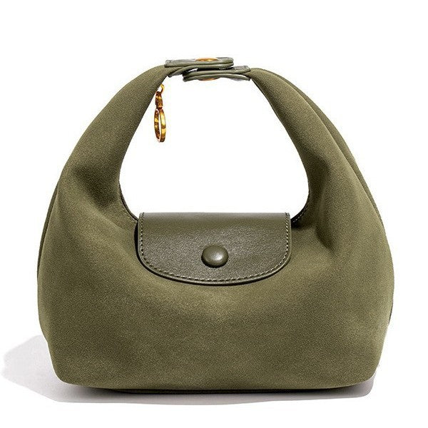 Suede Dumpling Handbag - DippedShop Wholesale - #6323