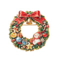 Christmas Series Enamel Rhinestone Brooch 6W6JPB63