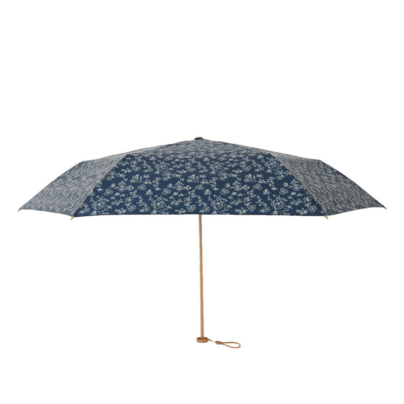 Fresh Floral Print Portable Compact Umbrella DP26UL12