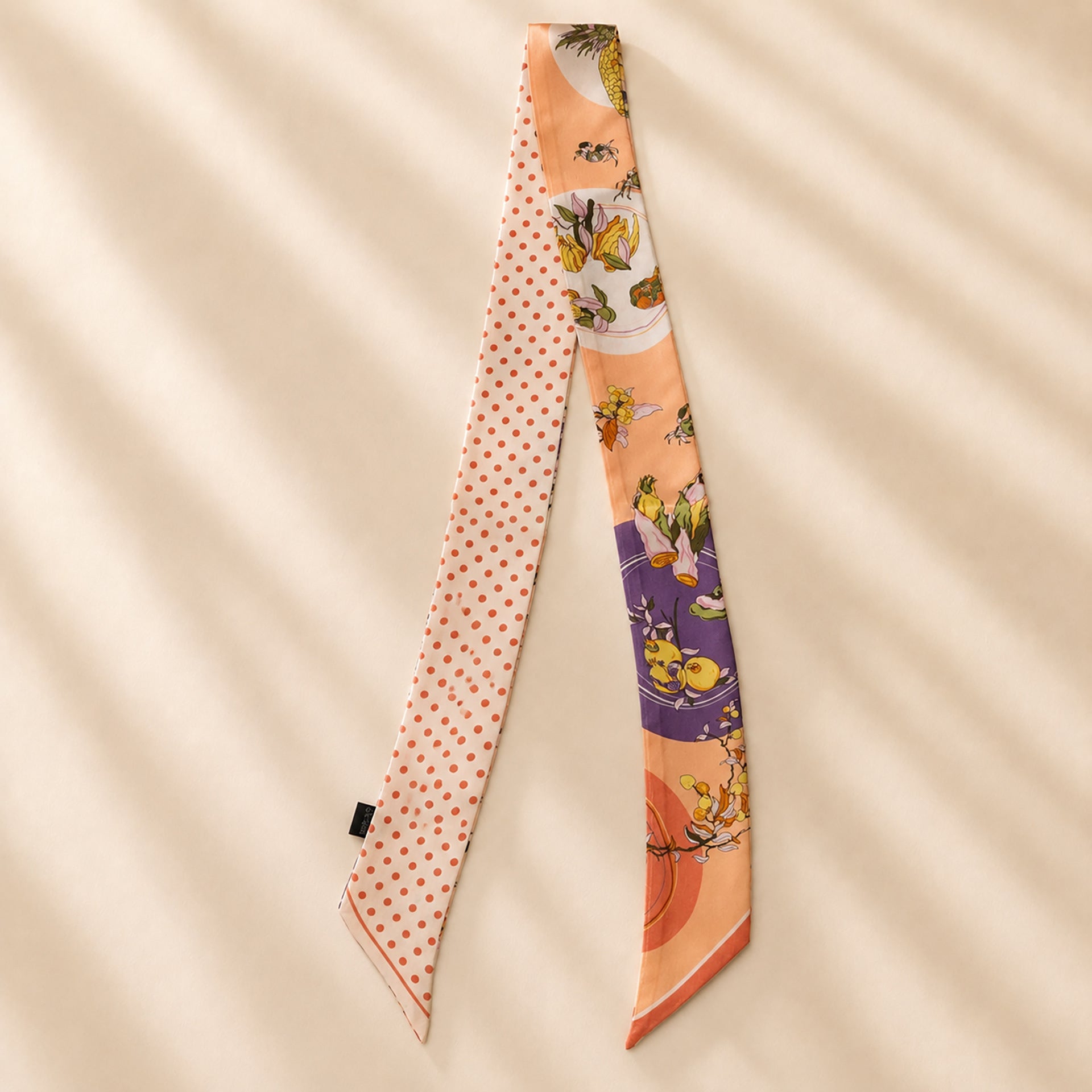Cute Polka Dots Print Silk Scarf 6W6NSI251