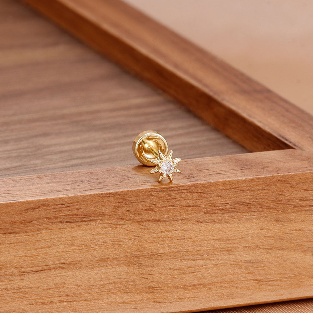 Elegant Gold Plated Sunflower - DippedShop Wholesale - #8435