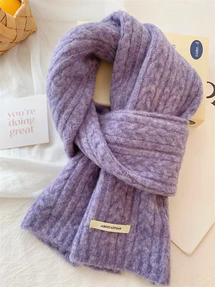 Mini Cable Knit Scarf - DippedShop Wholesale - #3203