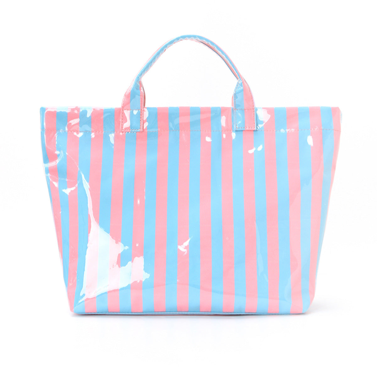 Minimalist Color Block Striped Portable Tote Bag MK2BLW6W10BBG585