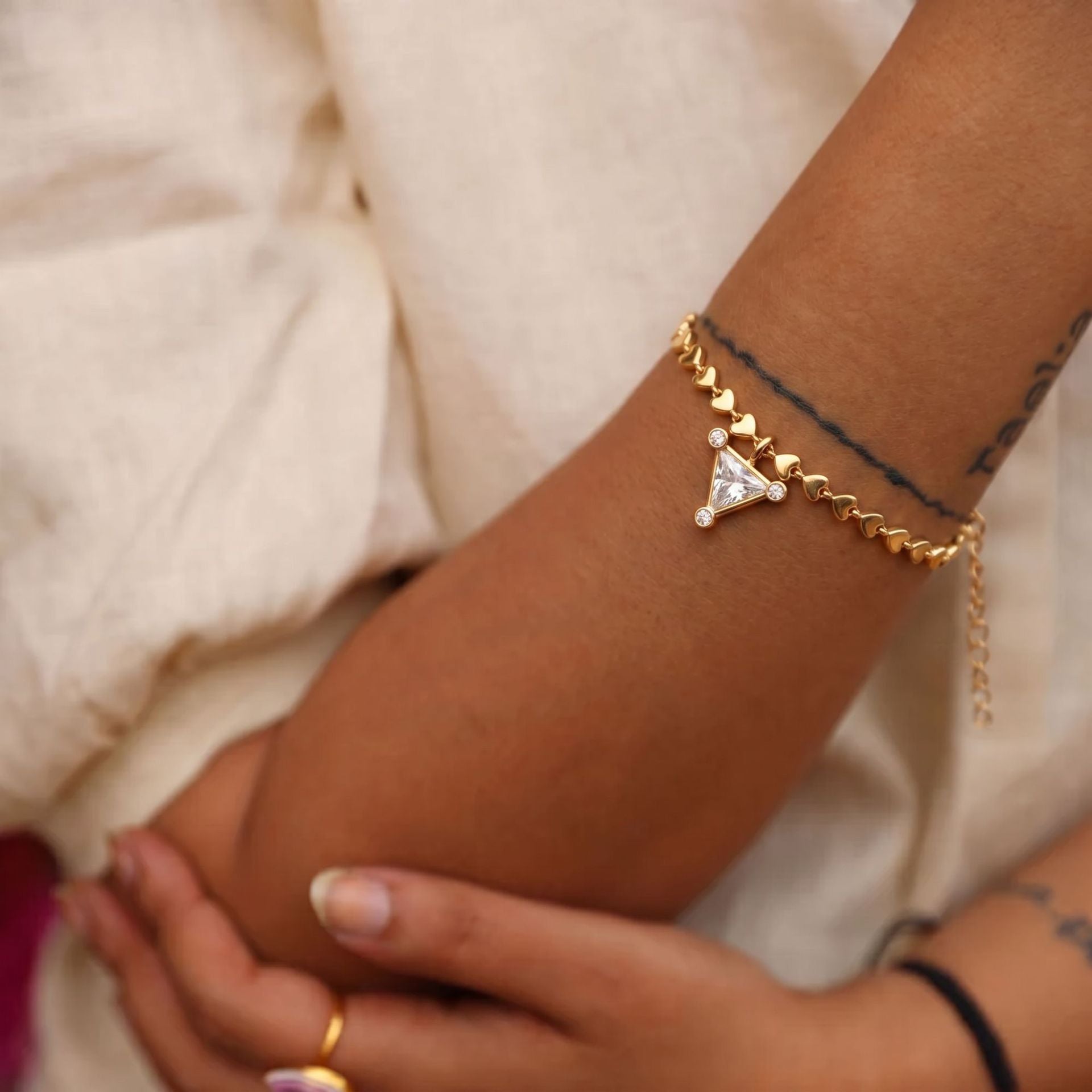 Fashion Double Layer Rhinestone Snake Chain Beacelet 6W6JBR527