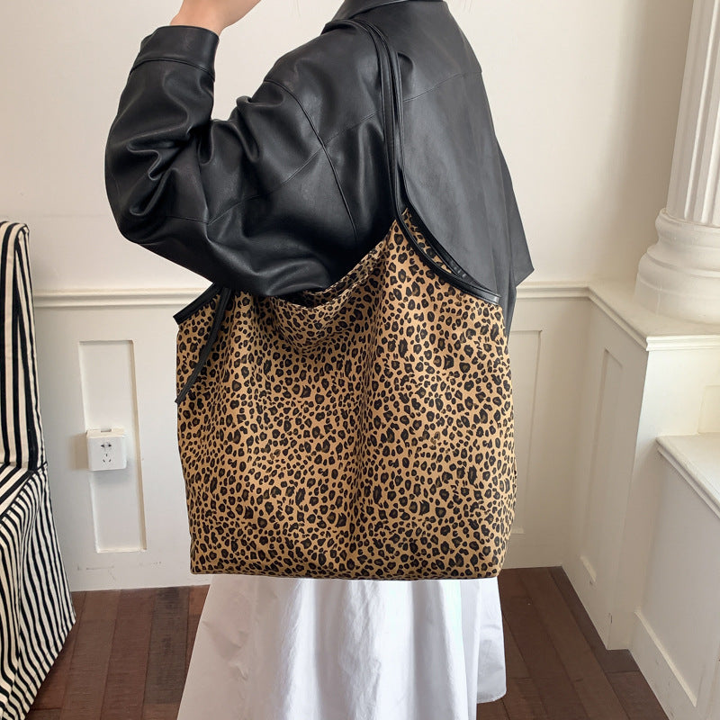 Leopard Print Shoulder Bag - DippedShop Wholesale - #4067