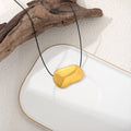 Trendy Irregualr Gold Plated Braided Cord Necklace 6W6JNC400L