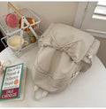 Sweet Solid Color Bowknot Large Capacity Backpack 6S10BBG1449