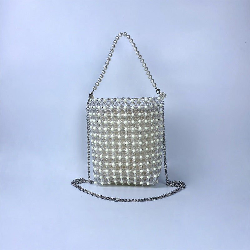 Handmade Pearl Beaded Handbag - DippedShop Wholesale - #8323