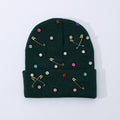 Rhinestone Safety Pin Beanie - DippedShop Wholesale - #2339