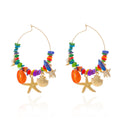 Boho Enamel Stone Earrings - DippedShop Wholesale - #2803