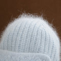 Sweet Solid Angora Trapper Knit Beanie 6W6HAT697