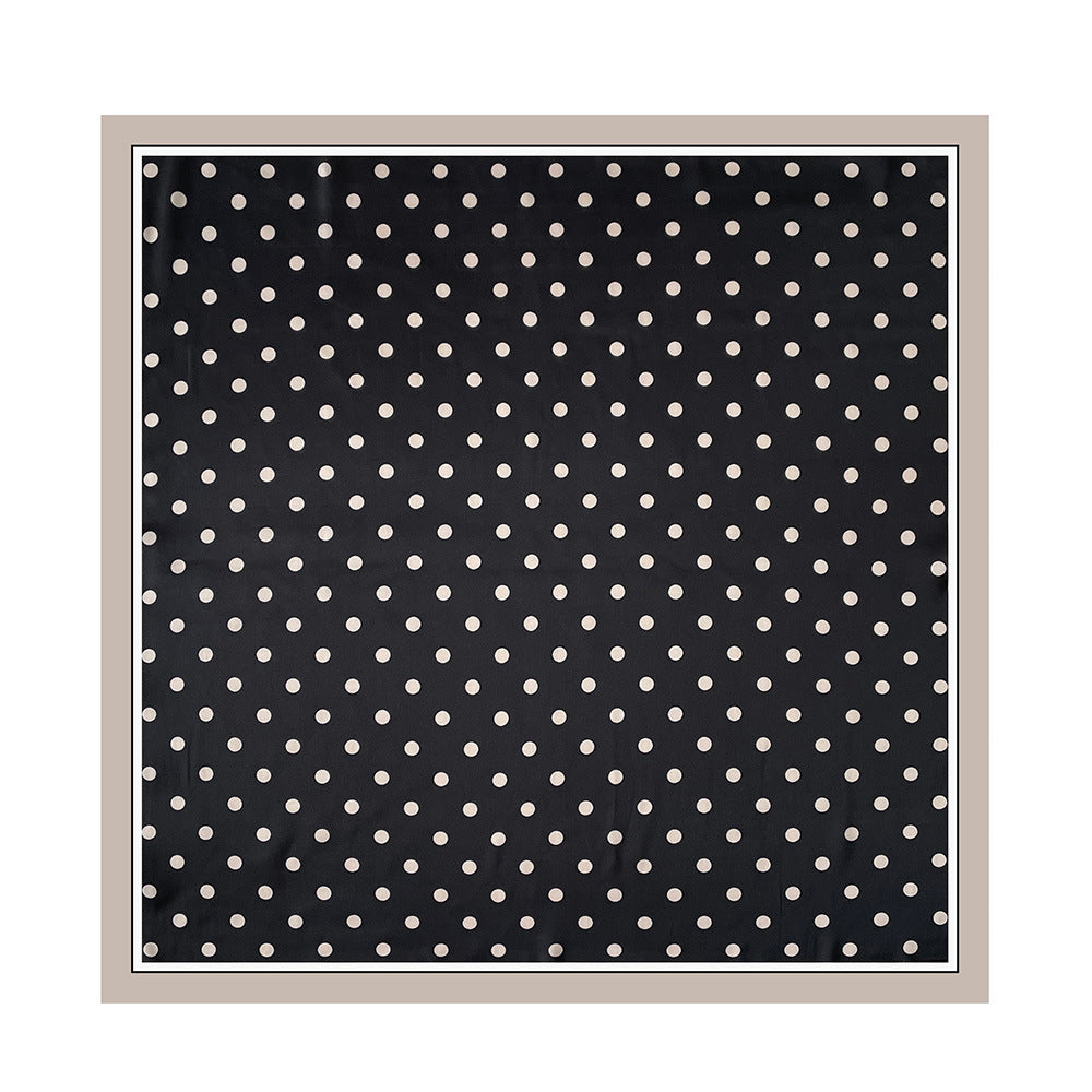 Simple Color Block Polka Dot Square Scarf MK2BW6W6NSI31