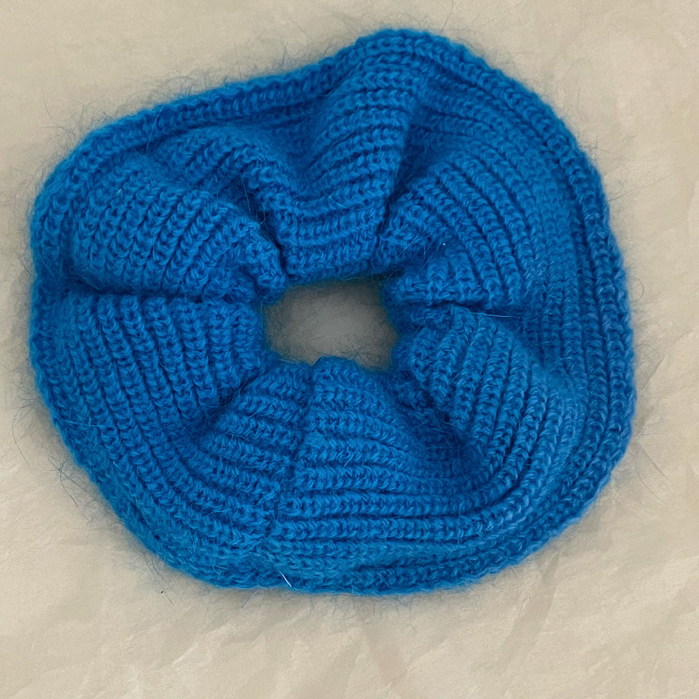 Stylish Solid Color Knit Ruffled Hair Scrunchies MK2BW6W6HSR59