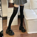 Lace Knee Stockings - DippedShop Wholesale - #4979