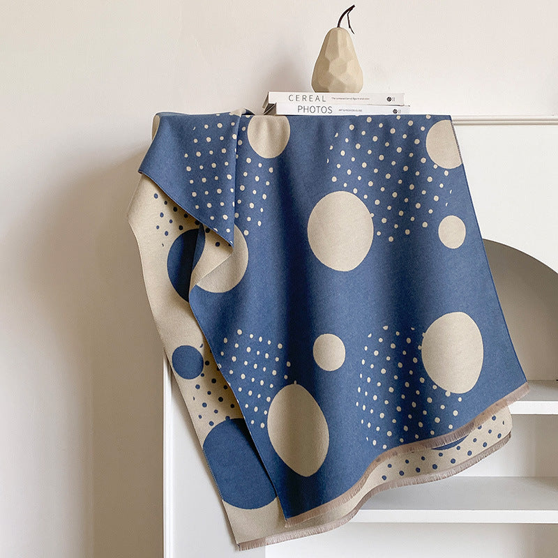 Reversible Polka Dot Scarf - DippedShop Wholesale - #7571
