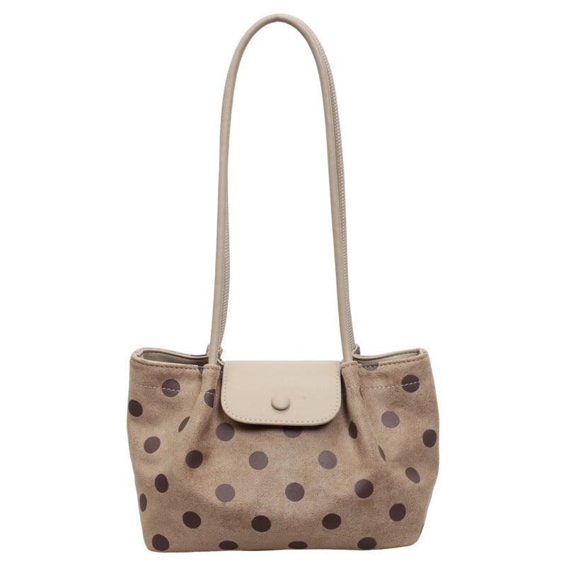 Retro Polka Dots Large Capacity Shoulder Bag 6W10BBG1923