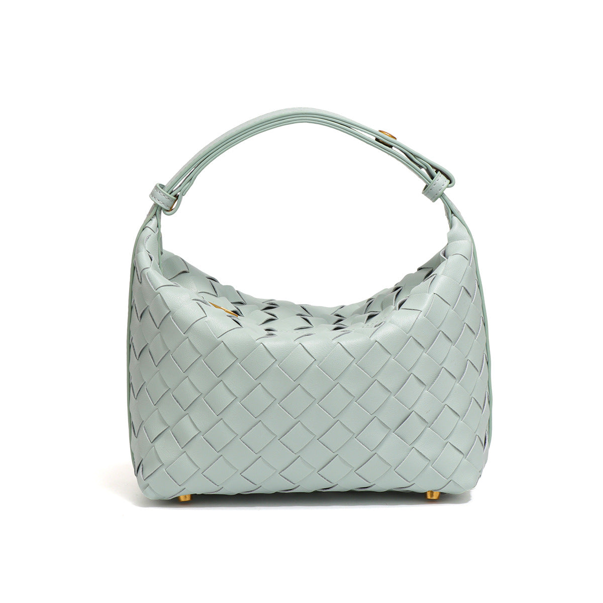Minimalist Solid Color Woven Mini Handbag 6W10BBG2420