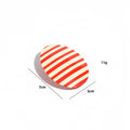 Sweet Striped Oval Mini Hair Barrette Clip 8AS6HCP260T