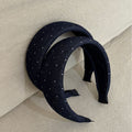 Denim Padded Wide Headband - DippedShop Wholesale - #9955
