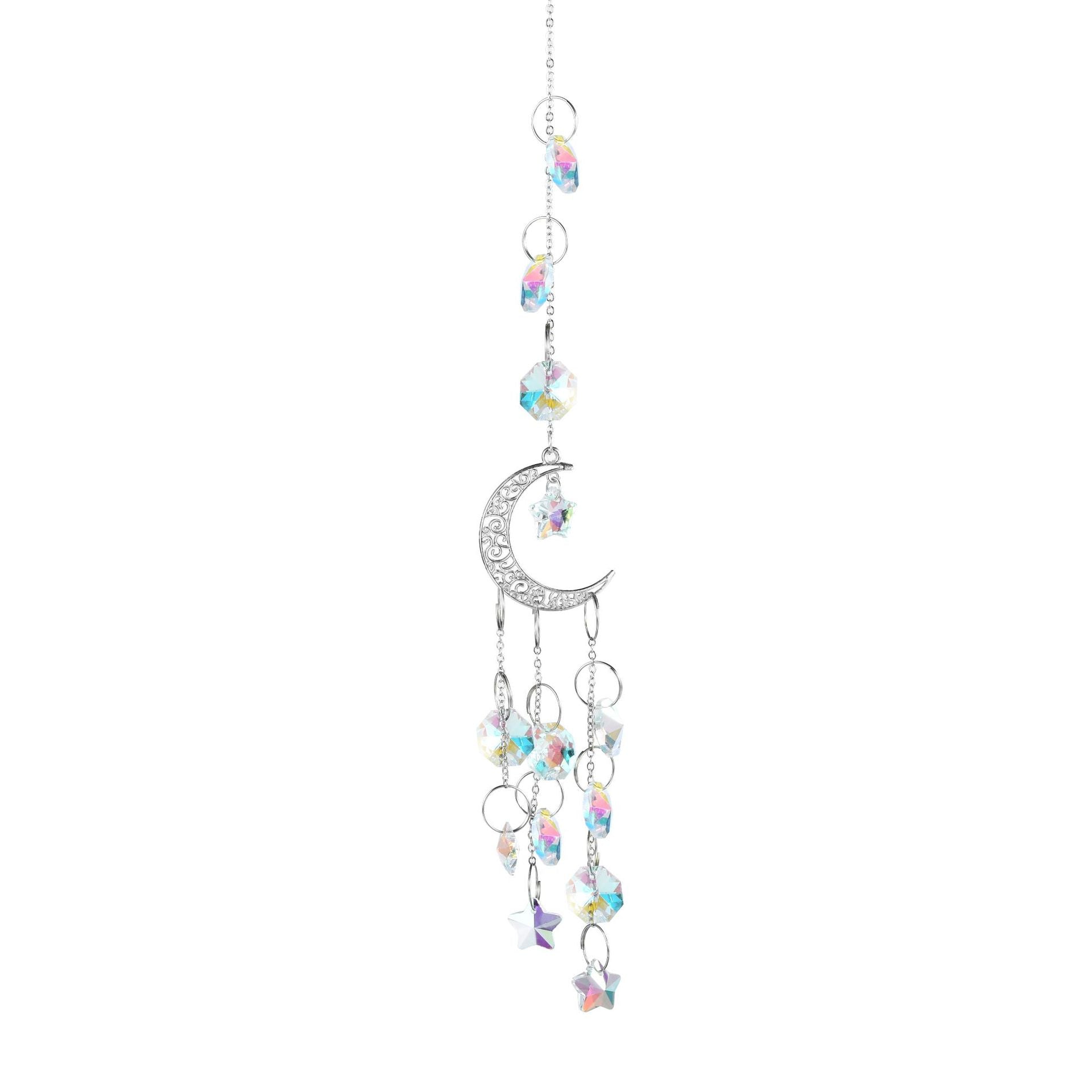 Star Moon Suncatcher Chain - DippedShop Wholesale - #4771