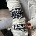 Bohemian Knit Thick Warm Slouch Leg Warmers 6W8FSO878