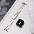 Minimalist Bamboo Metal Link Slim Watch Band 6W6JWA91