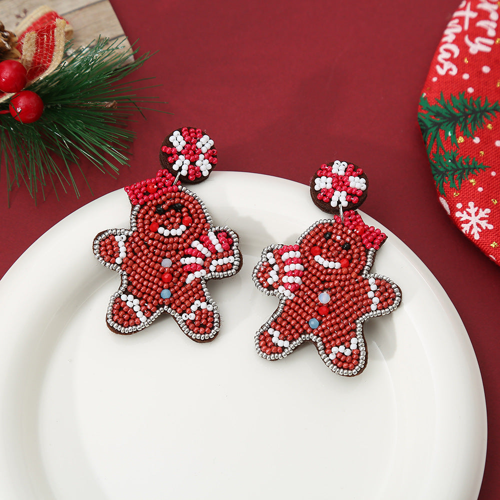 Snowman Stud Earrings - DippedShop Wholesale - #9635