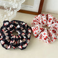 Cute Christmas Snowflake Print Elastic Hair Scrunchie 6W6HSR443